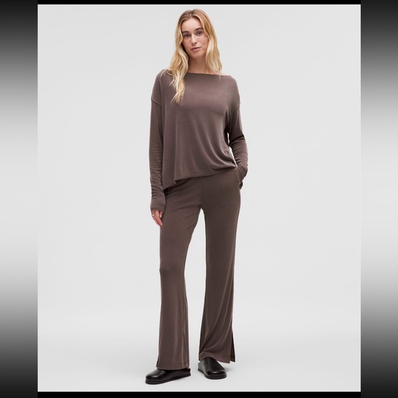 Lululemon Drapey softstreme flared pant brown size XL - Picture 1 of 10